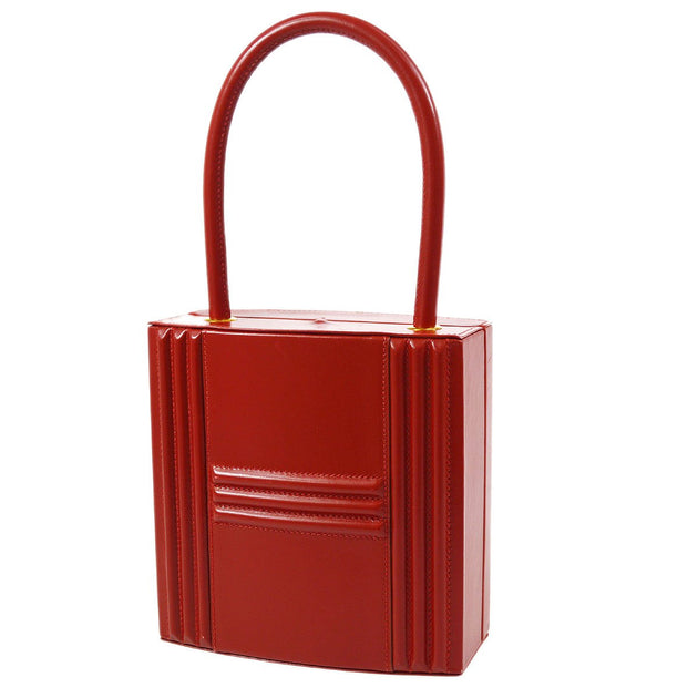 Hermes vintage Cadena clutch/ mini bag red rough box calf GHW
