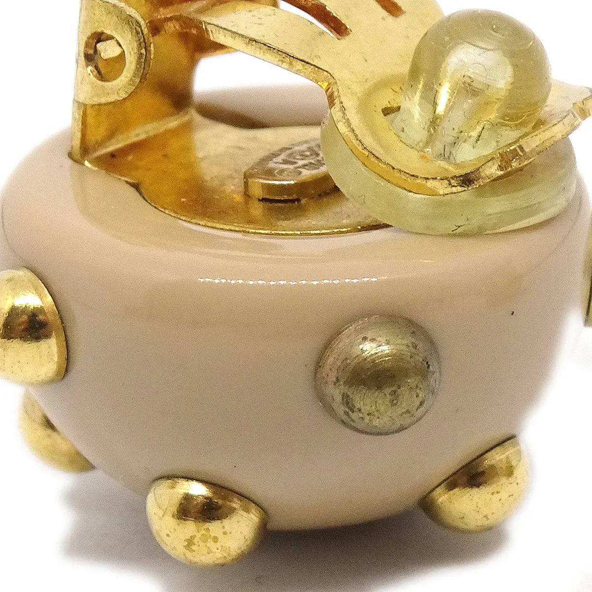 CHANEL Button Earrings Clip-On 00A