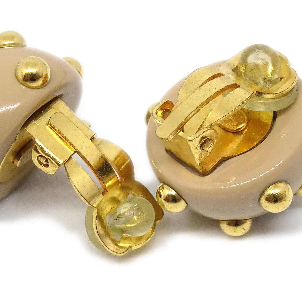 CHANEL Button Earrings Clip-On 00A