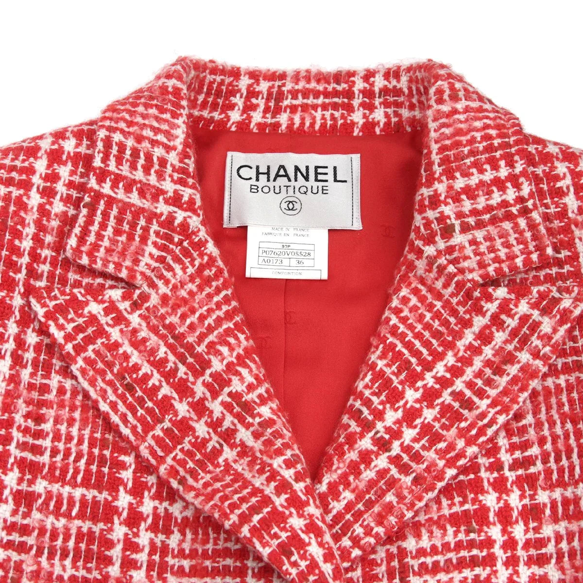 Chanel 1997 Checked Tweed Jacket #36