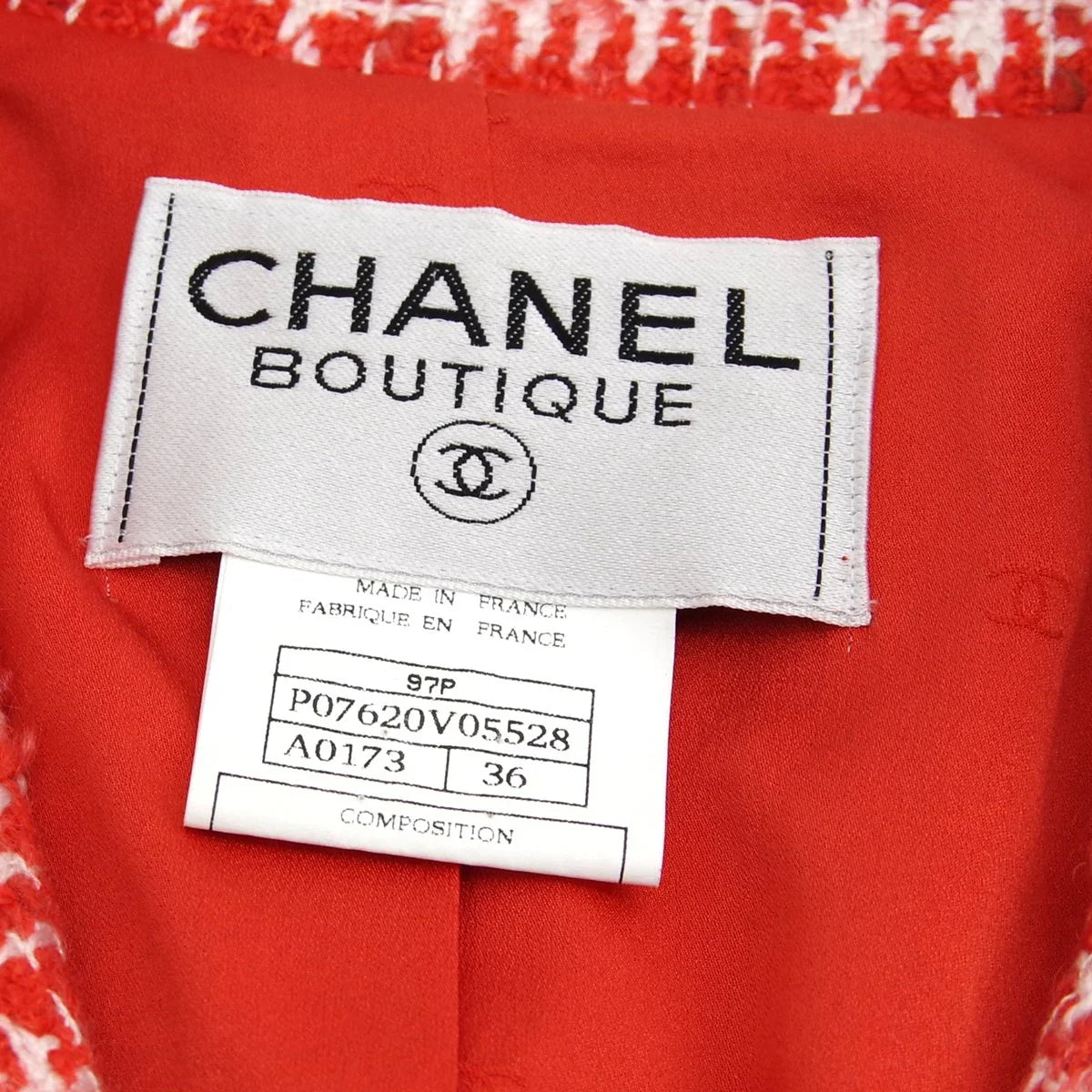 Chanel 1997 Checked Tweed Jacket #36