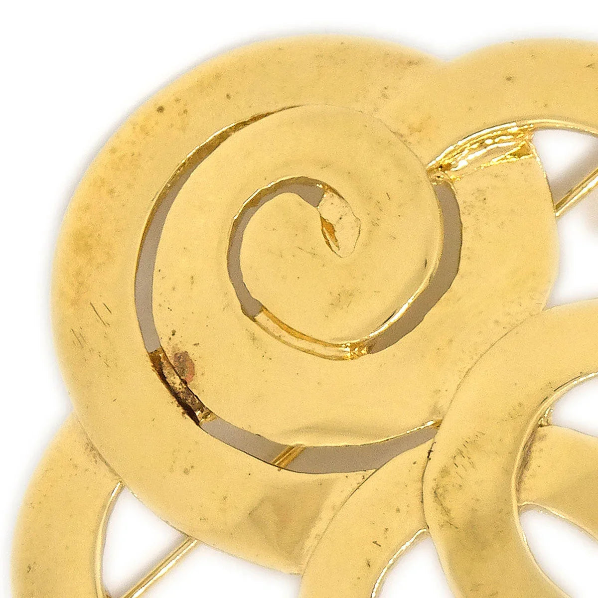 Chanel Heart Brooch Gold 95P