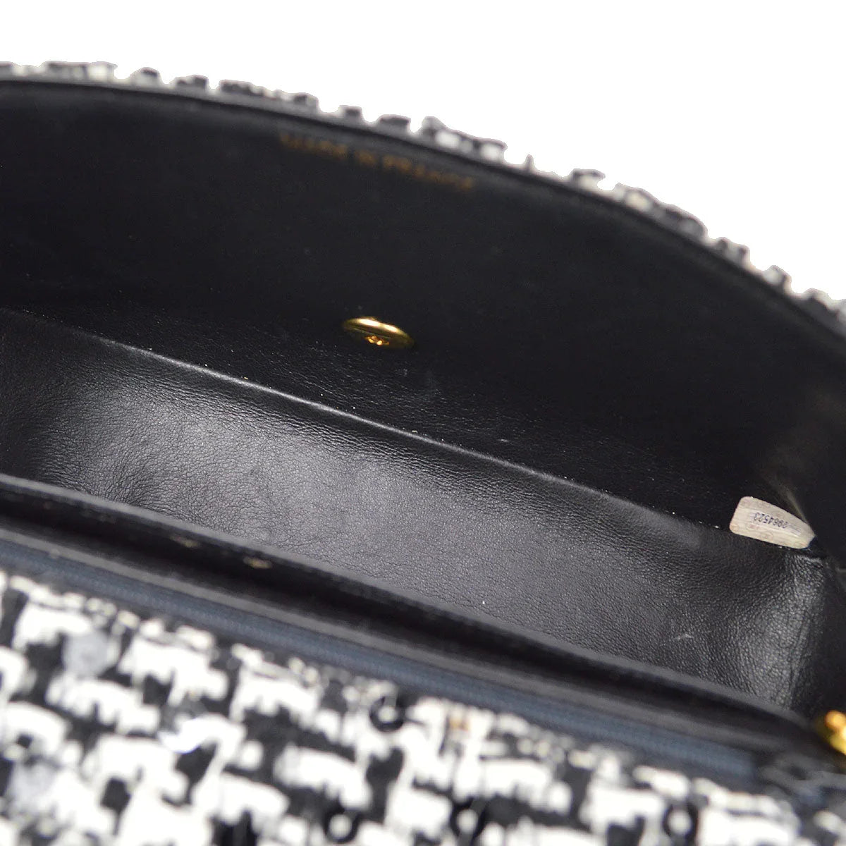 CHANEL * 1994 Tweed Sequins Top Handle Bag