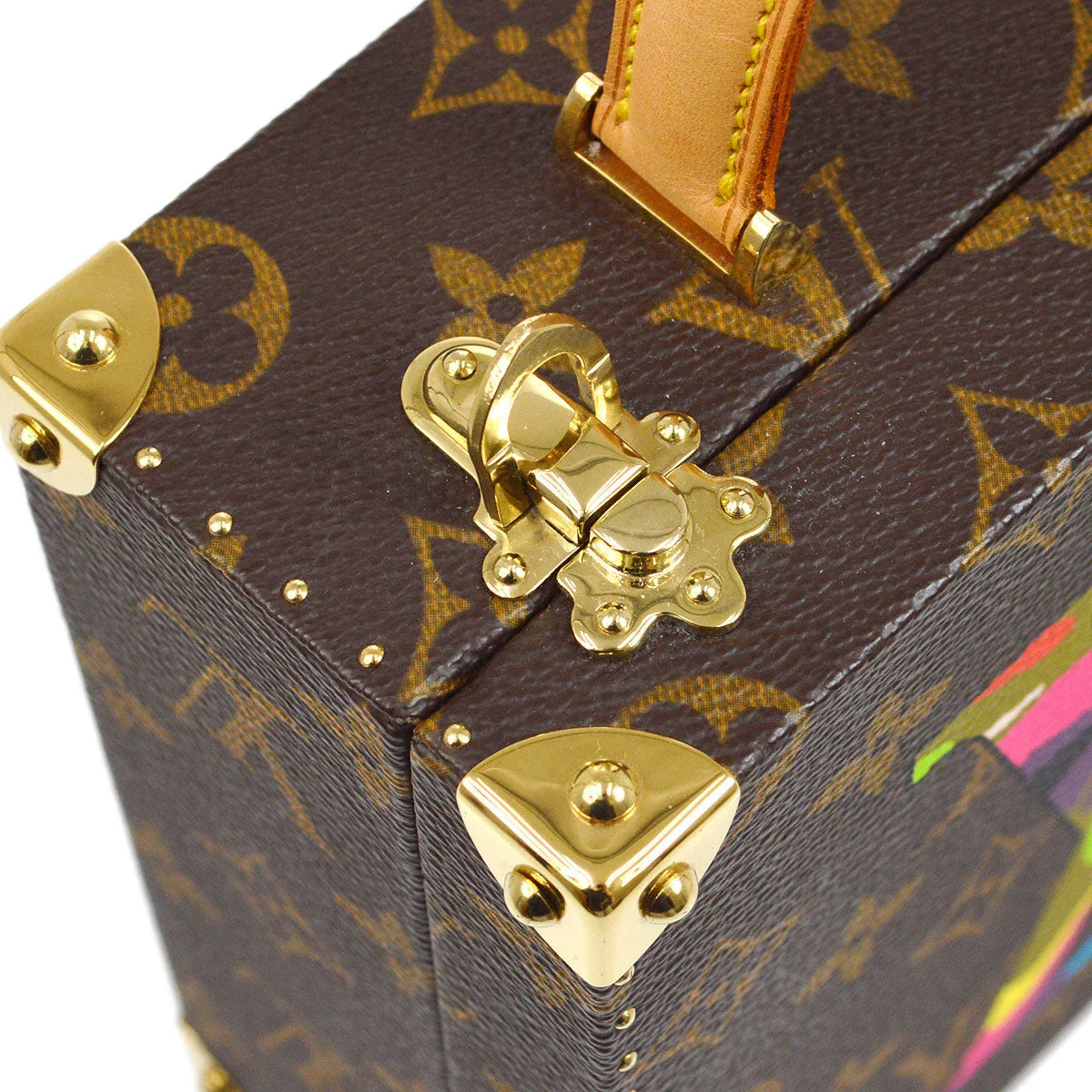 Louis Vuitton * 2007 MOCA Limited Jewelry Case Monogram LV Hand M92477