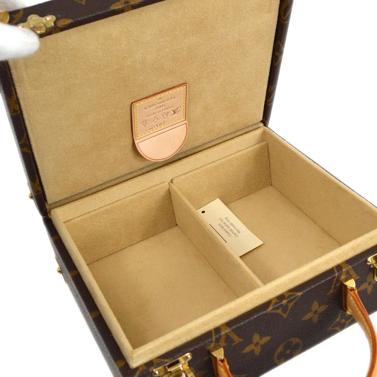 Louis Vuitton * 2007 MOCA Limited Jewelry Case Monogram LV Hand M92477