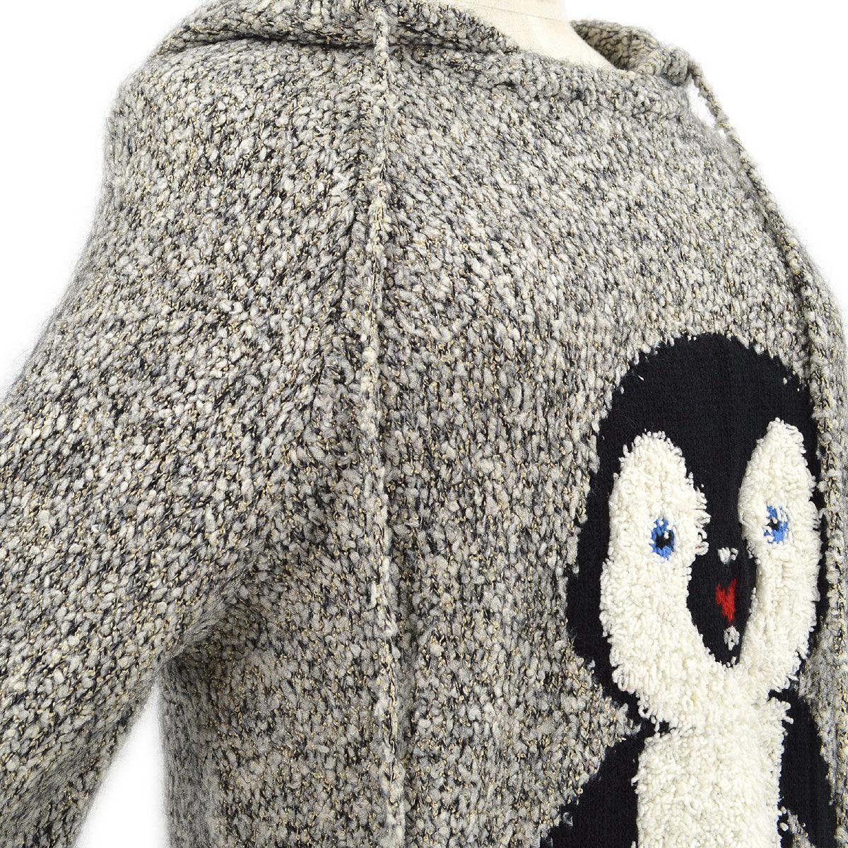 Chanel 2007 CC Penguin-Motif针织连帽衫#38