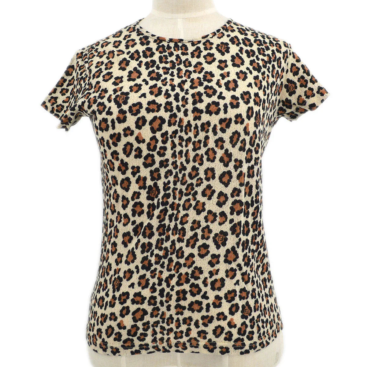 FENDI Leopard T-Shirt Beige #44