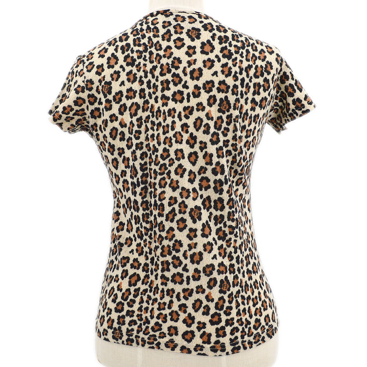 FENDI Leopard T-Shirt Beige #44