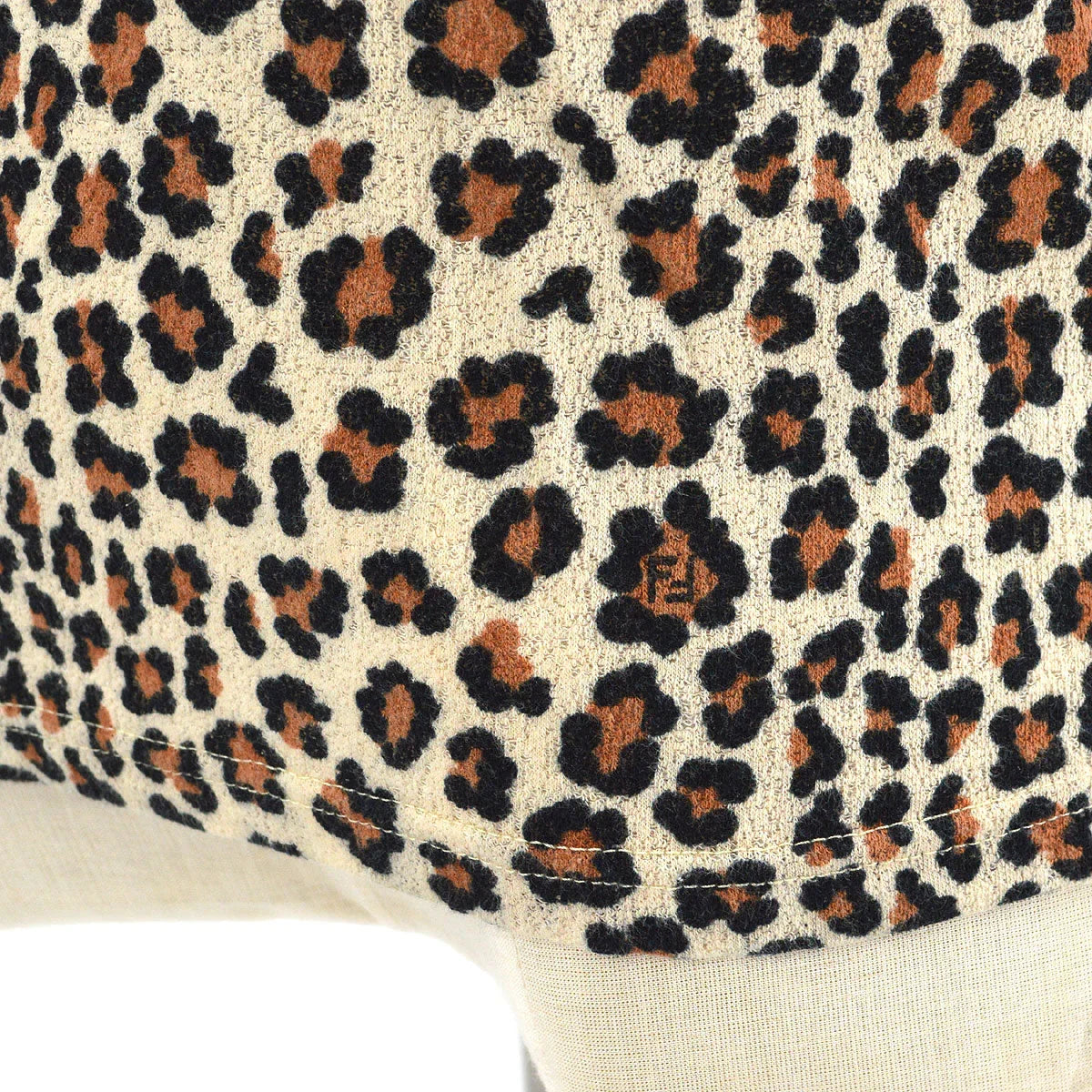 FENDI Leopard T-Shirt Beige #44