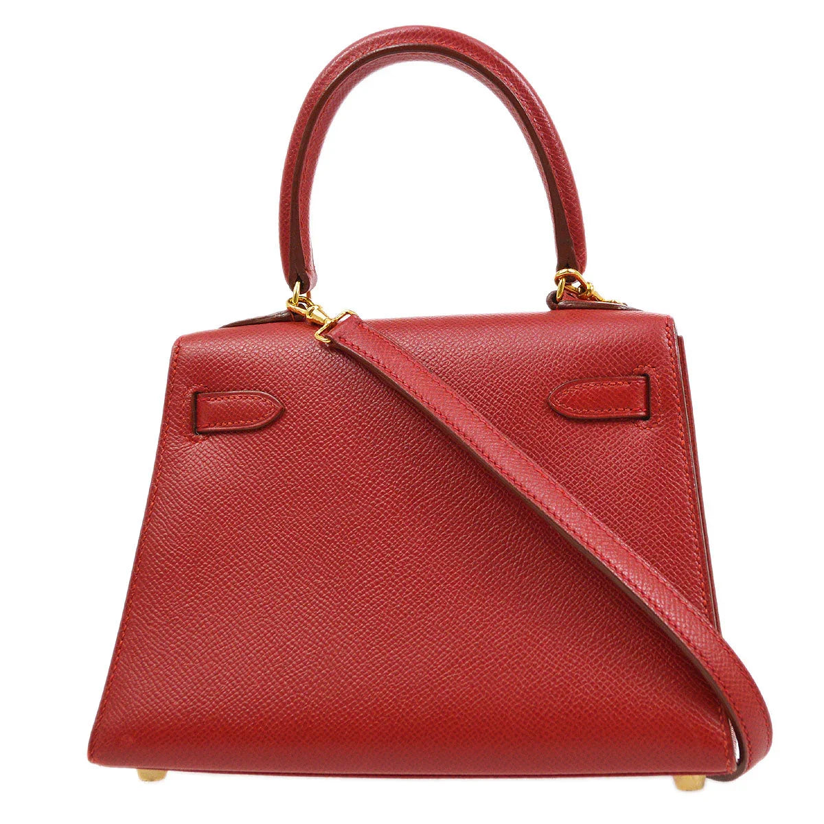 HERMES * 1999 Mini Kelly 20 SELLIER Rouge Vif Courchevel