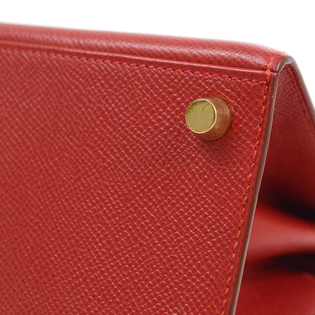 HERMES * 1999 Mini Kelly 20 SELLIER Rouge Vif Courchevel
