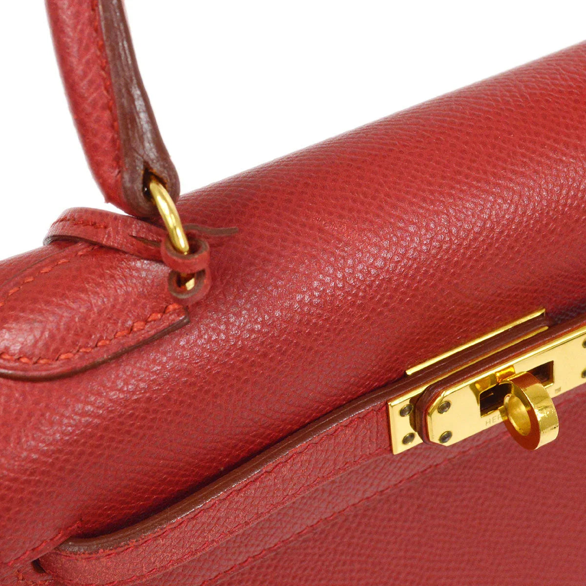 HERMES * 1999 Mini Kelly 20 SELLIER Rouge Vif Courchevel