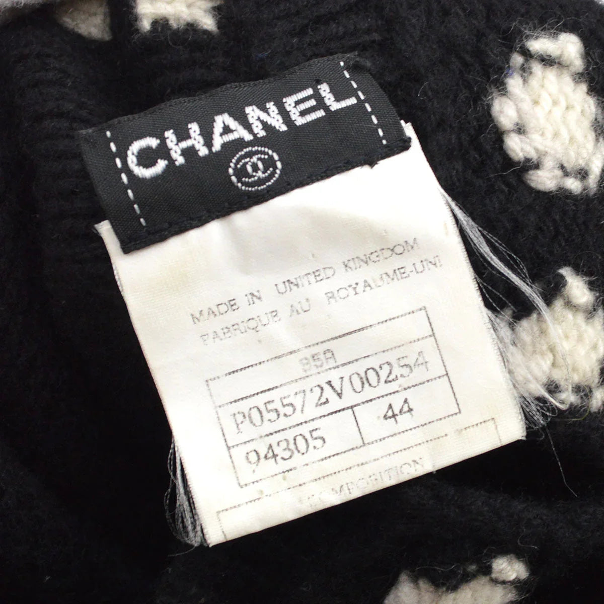 Chanel 1995 Intarsia针织跳线#44
