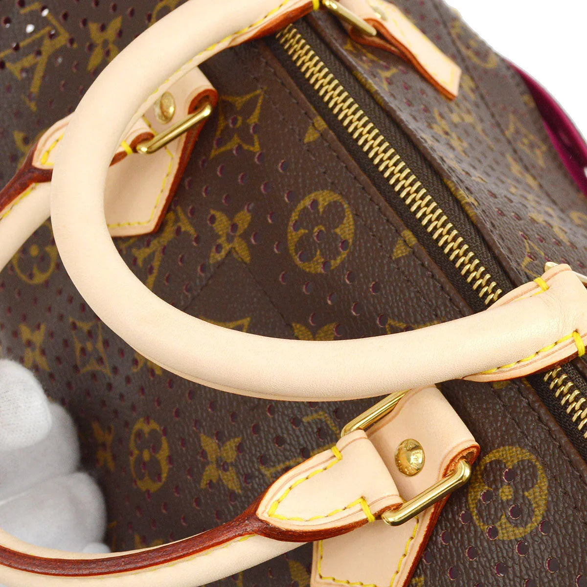 LOUIS VUITTON 2006 SPEEDY 30 MONOGRAM PERFO M95180