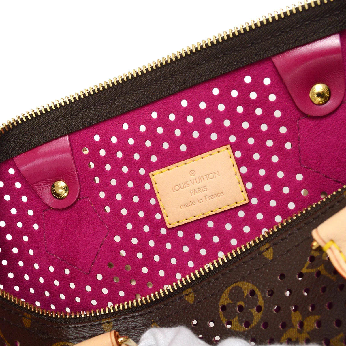 LOUIS VUITTON 2006 SPEEDY 30 MONOGRAM PERFO M95180