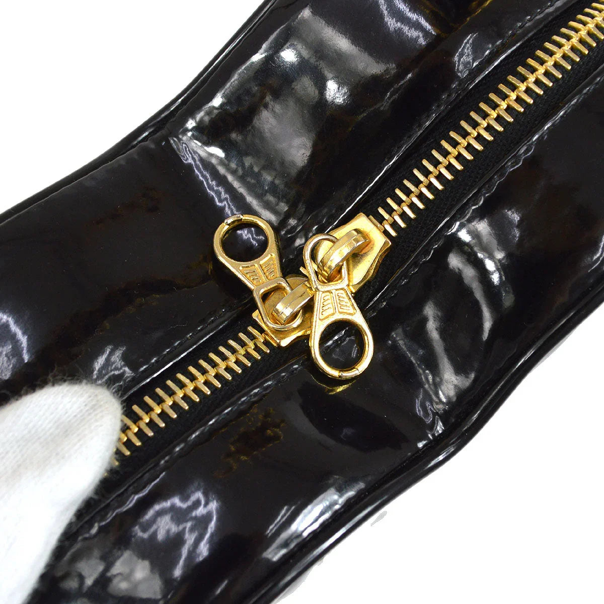 Chanel Heart Vanity Chain Handbag Black