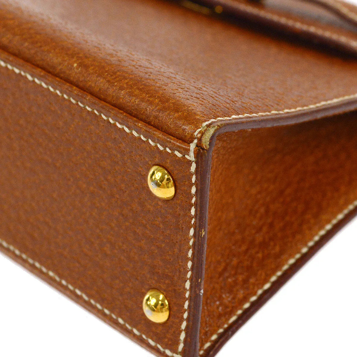 Hermes * Gold Porc Kelly 15 Sellier