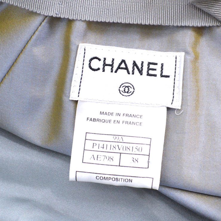 Chanel 1999 Fall quilted A-line skirt #38