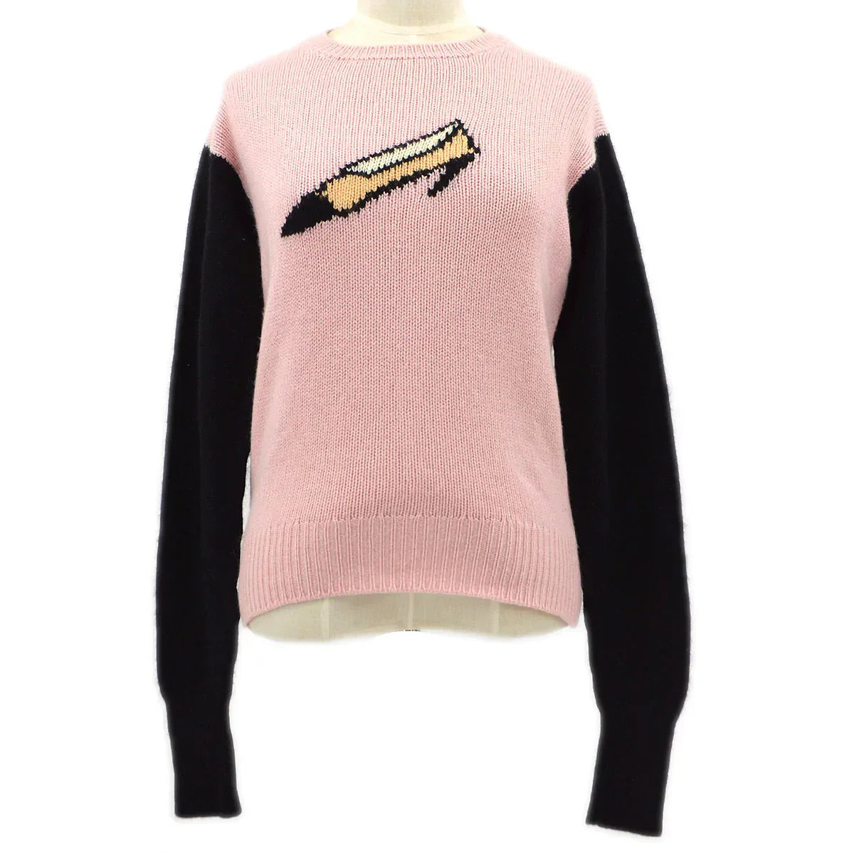 Chanel 1995 Fall shoe motif cashmere jumper