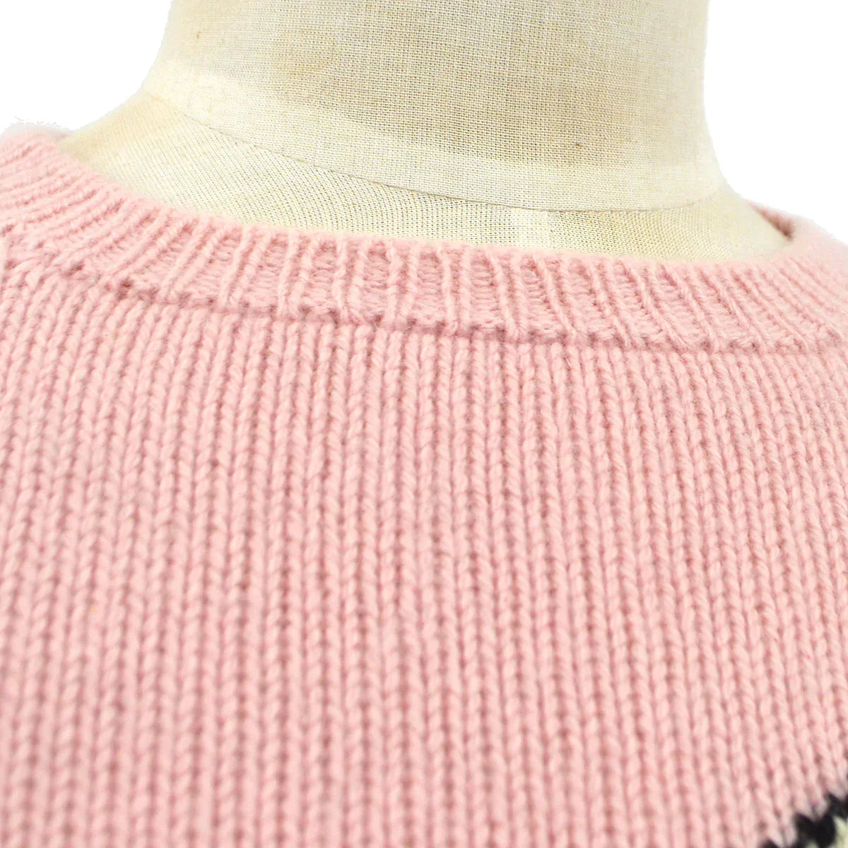 Chanel 1995 Fall shoe motif cashmere jumper