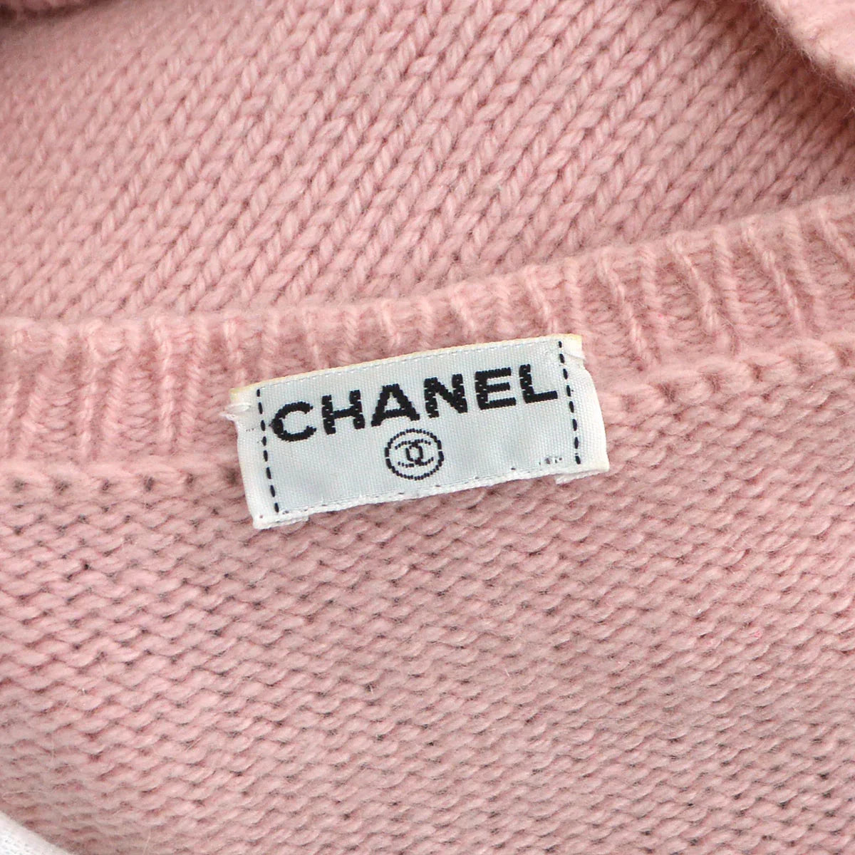 Chanel 1995 Fall shoe motif cashmere jumper
