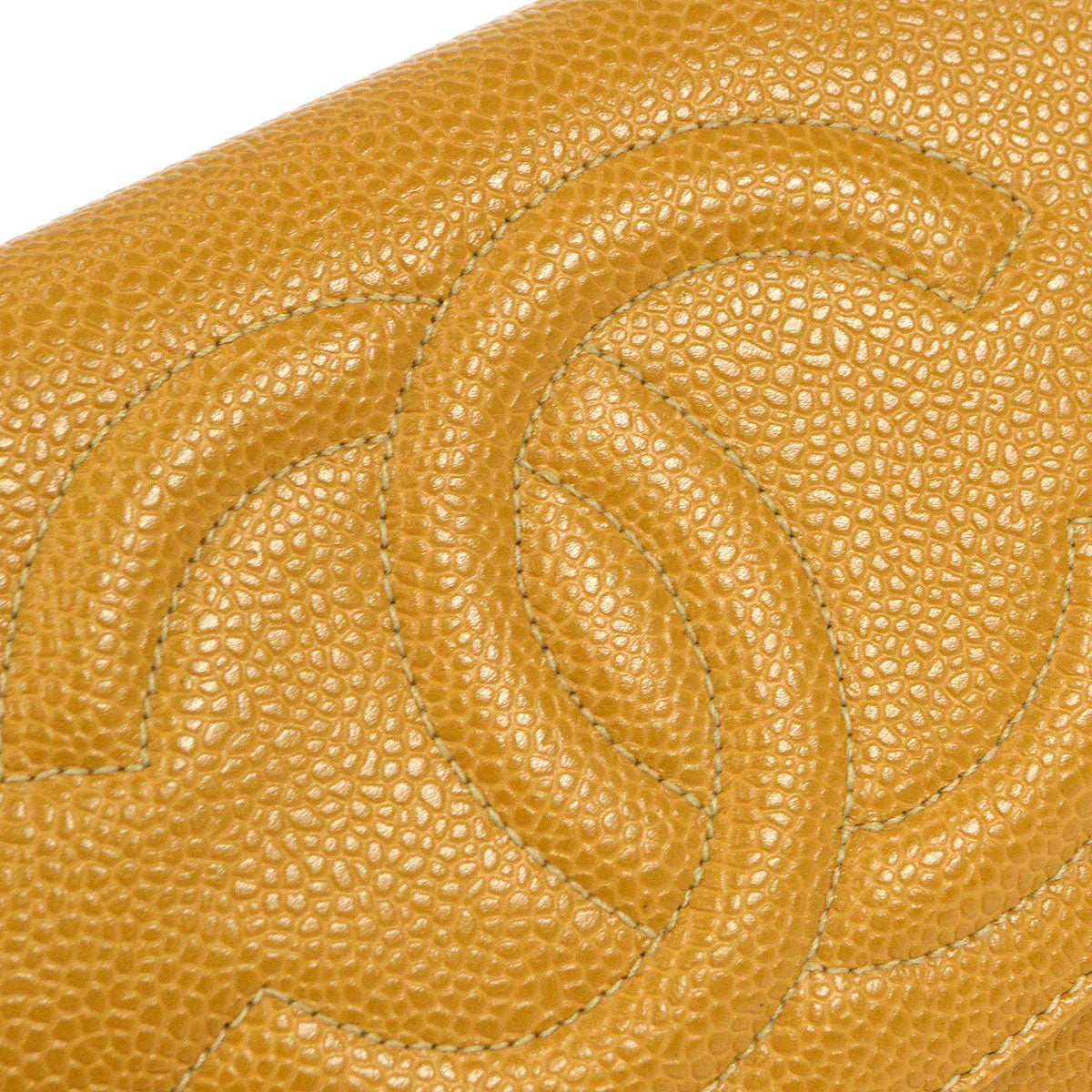 Chanel 1996-1997 Beige Caviar Timeless WOC Wallet on Chain