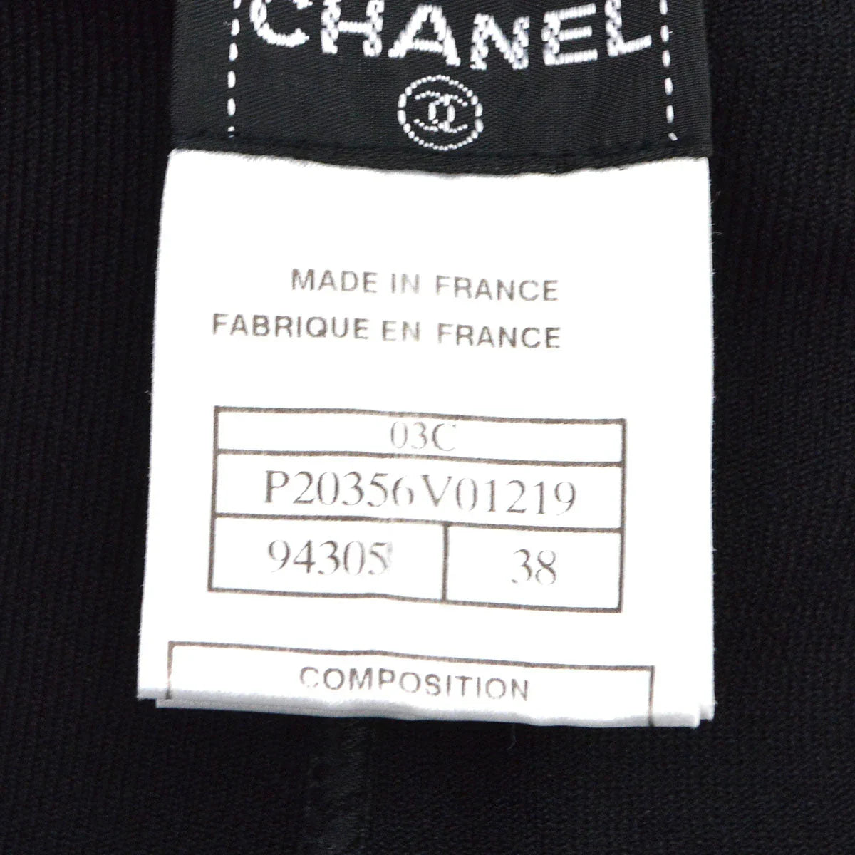 Chanel 2003#38绑腿裤黑色