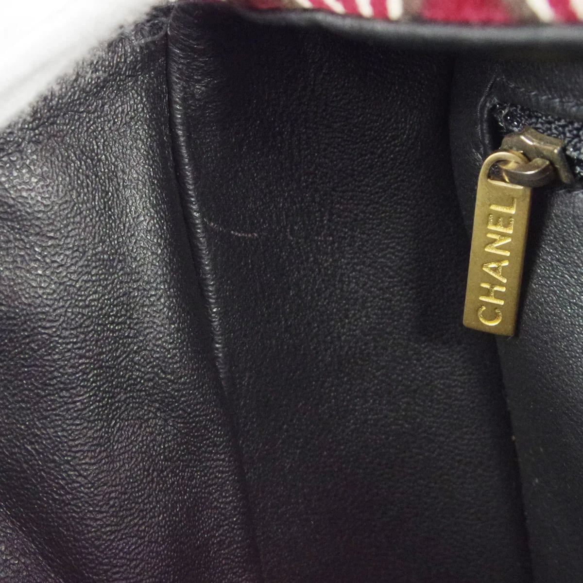 CHANEL 2001-2003 COCO Handbag Bordeaux Velvet