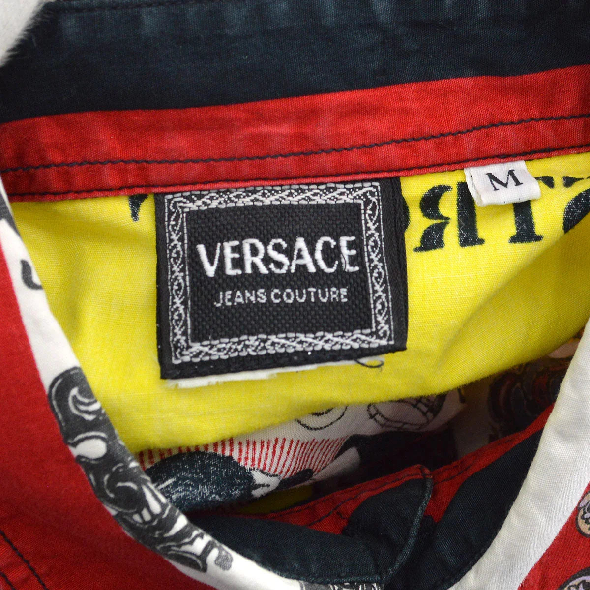 VERSACE 1990s Beatles Oxford British Royalty Shirt #M