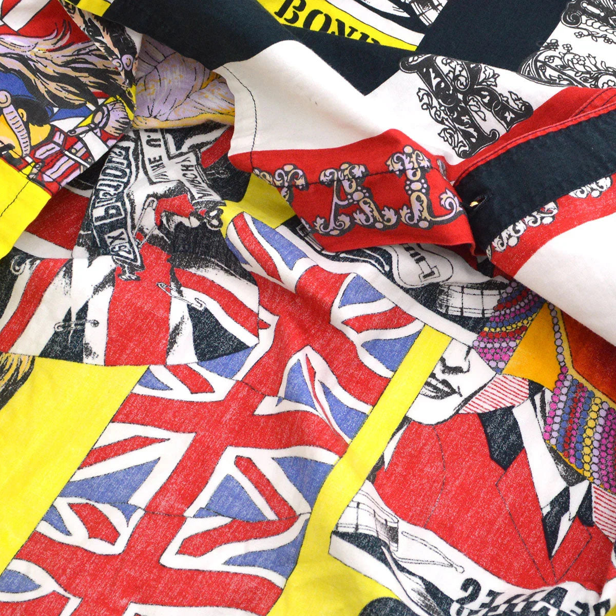 VERSACE 1990s Beatles Oxford British Royalty Shirt #M