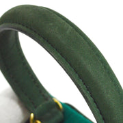 HERMES * 1990 Mini Kelly 20 SELLIER Green Pleated Satin