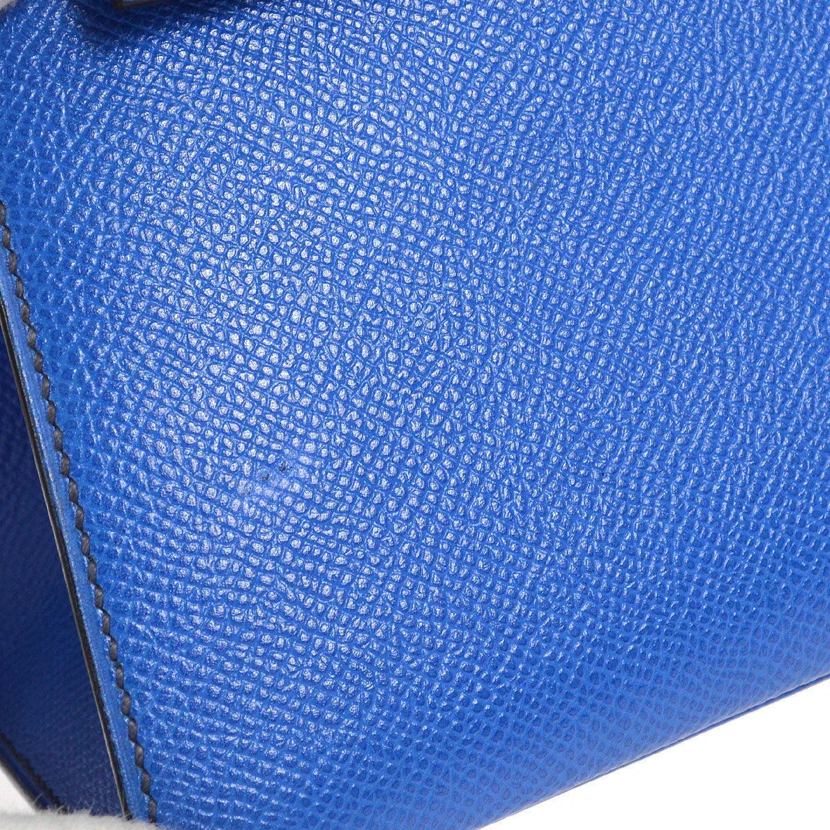 HERMES * 1993 Mini Kelly 20 SELLIER Blue France Courchevel