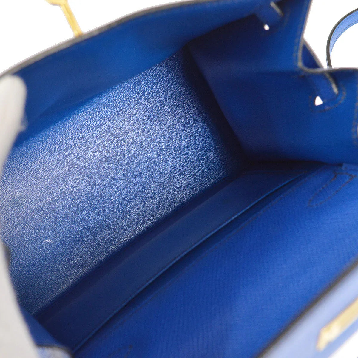HERMES * 1993 Mini Kelly 20 SELLIER Blue France Courchevel