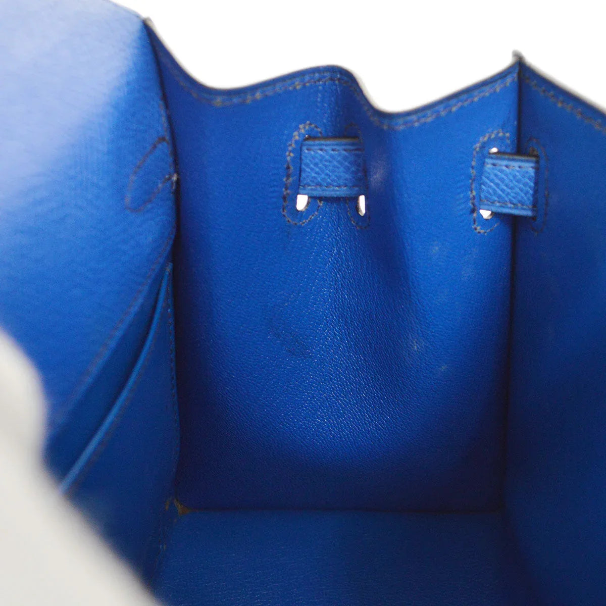 HERMES * 1993 Mini Kelly 20 SELLIER Blue France Courchevel