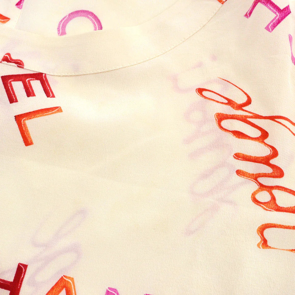Chanel 1996 Spring logo-print silk T-shirt #40