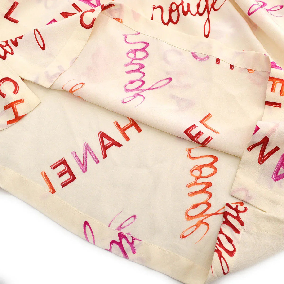 Chanel 1996 Spring logo-print silk T-shirt #40