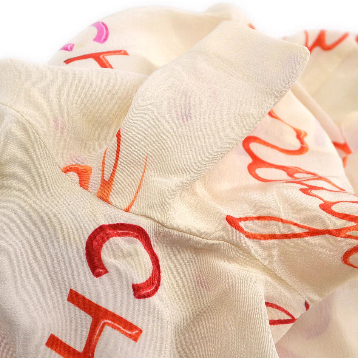 Chanel 1996 Spring logo-print silk T-shirt #40