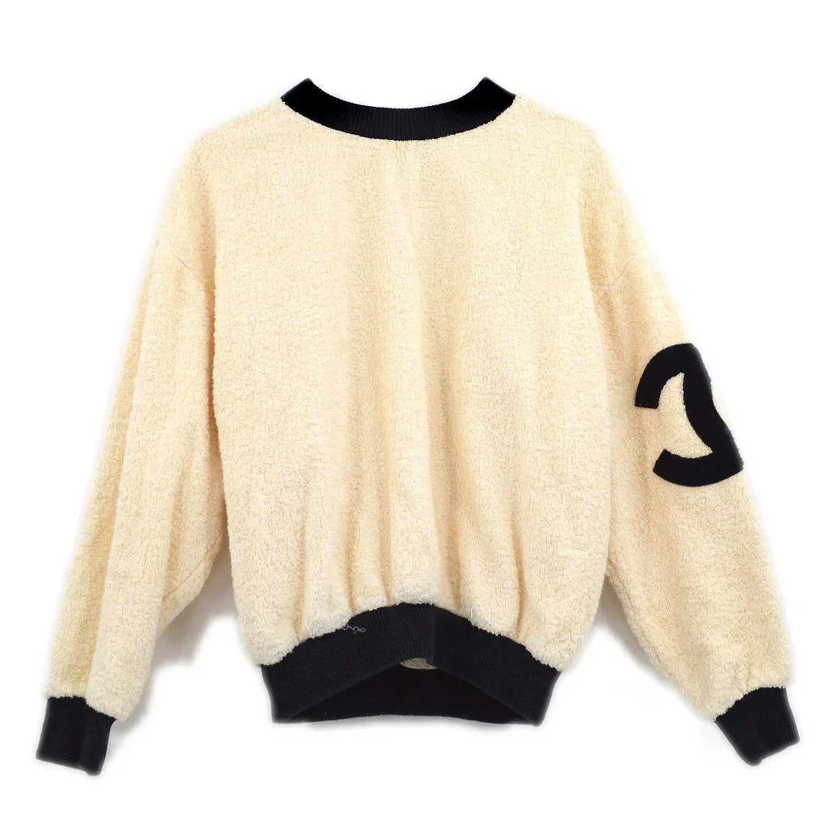Chanel Cruise 1993 CC crew-neck terry cloth sweatshirt