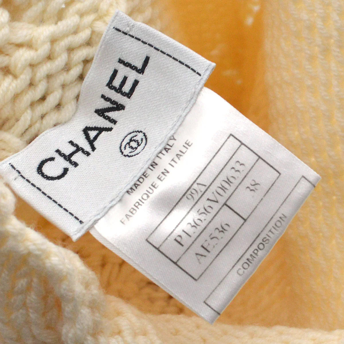 Chanel 1999 Fall fisherman's knit mock-neck jumper #38