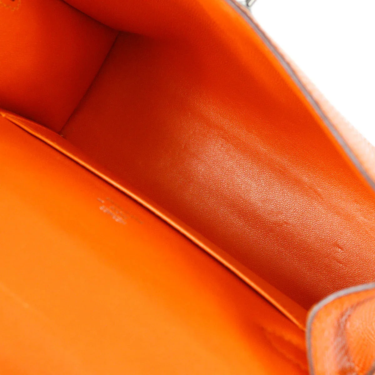 HERMES * 2006 Kelly Pochette Orange Lizard