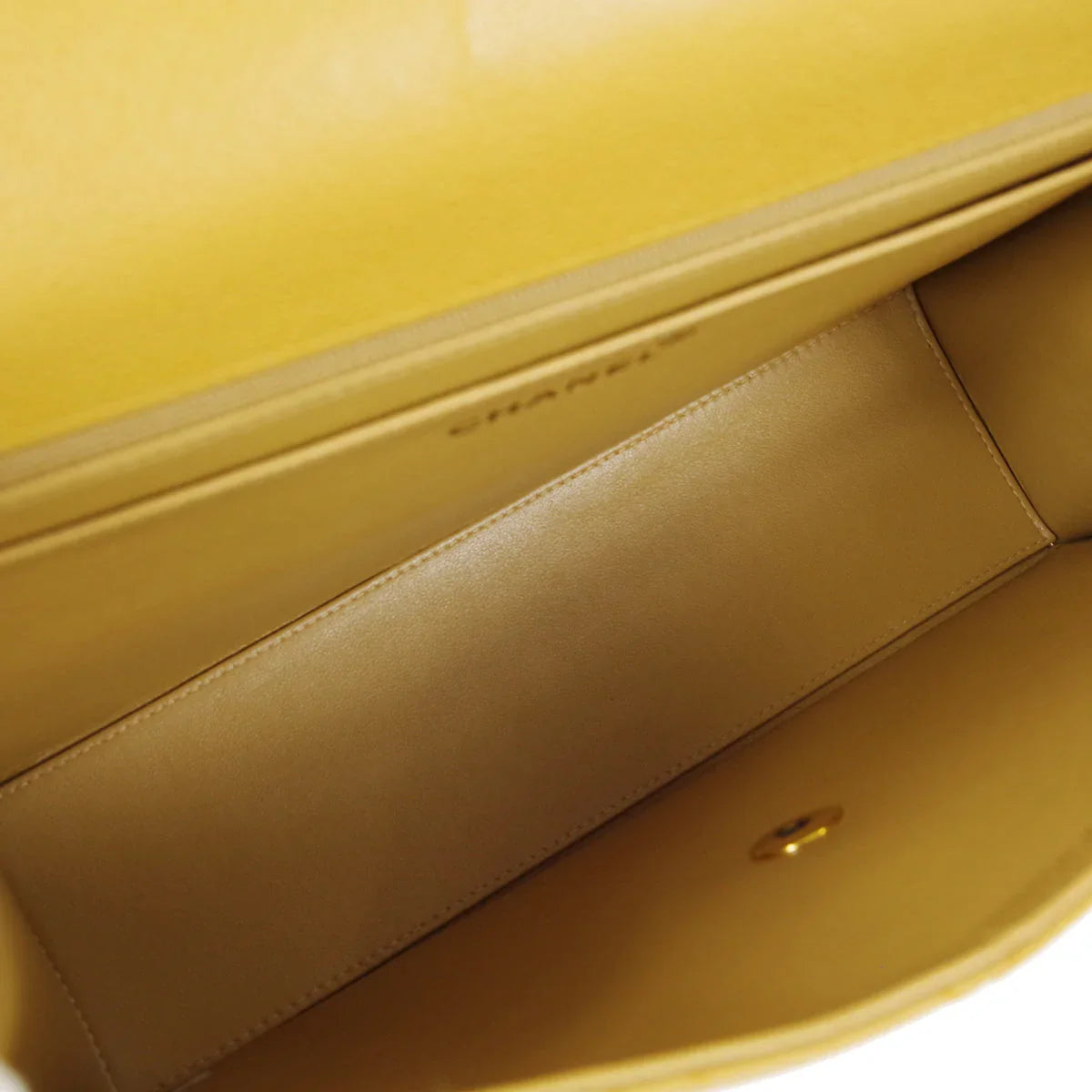 CHANEL 1998 Classic Single Flap Jumbo Camel Caviar
