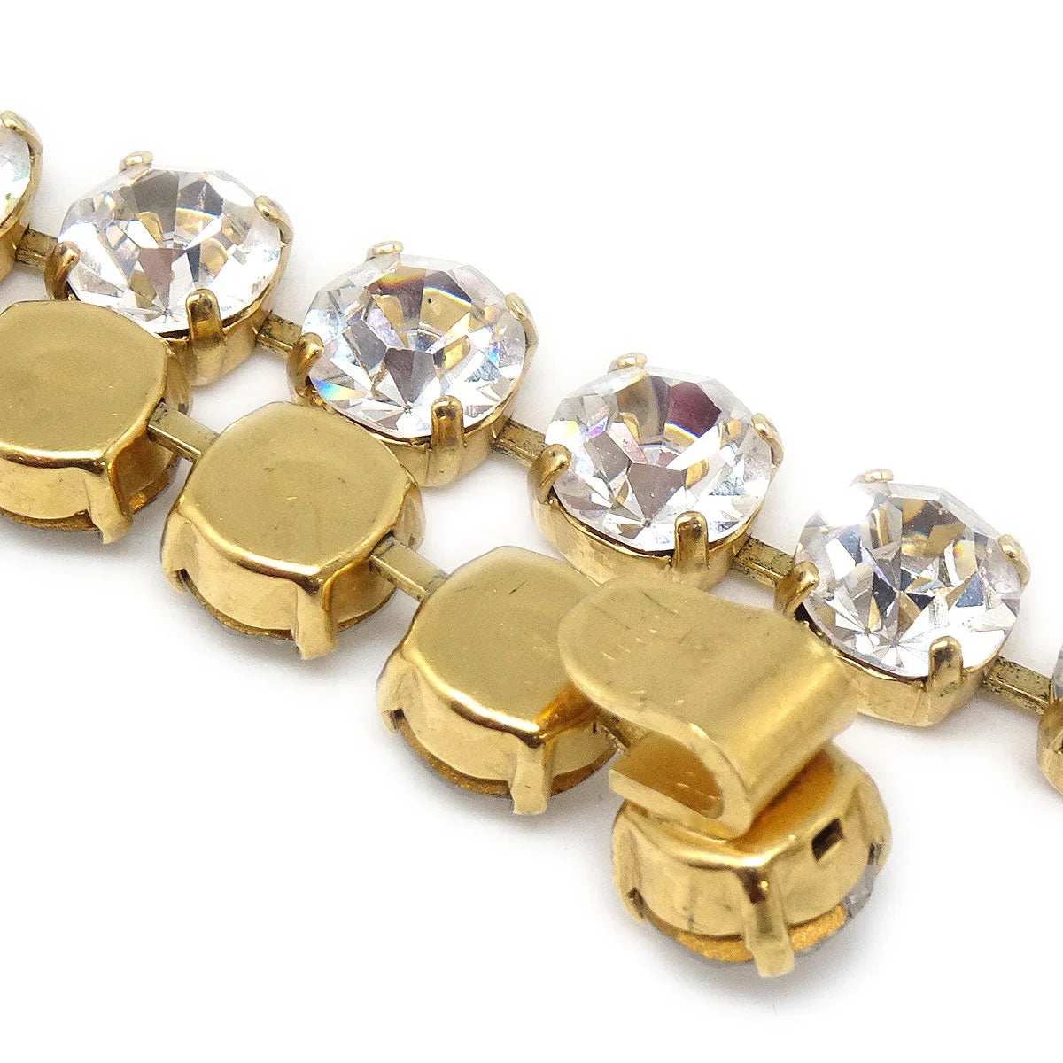 Chanel 1995 Gold & Crystal CC Chain Belt 95P