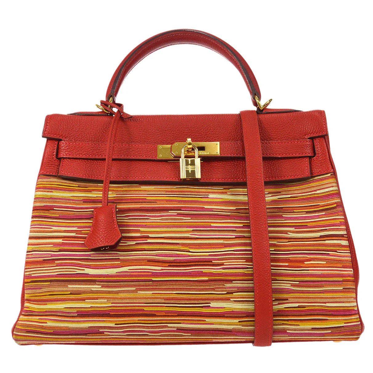 Hermes 2003 KELLY 32 2003 RETOURNE Vibrato Togo Red