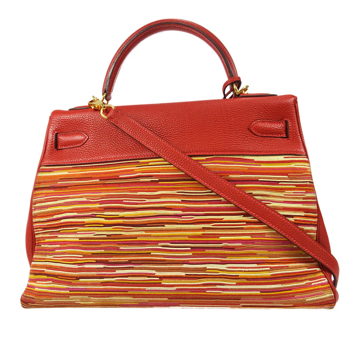 Hermes 2003 KELLY 32 2003 RETOURNE Vibrato Togo Red