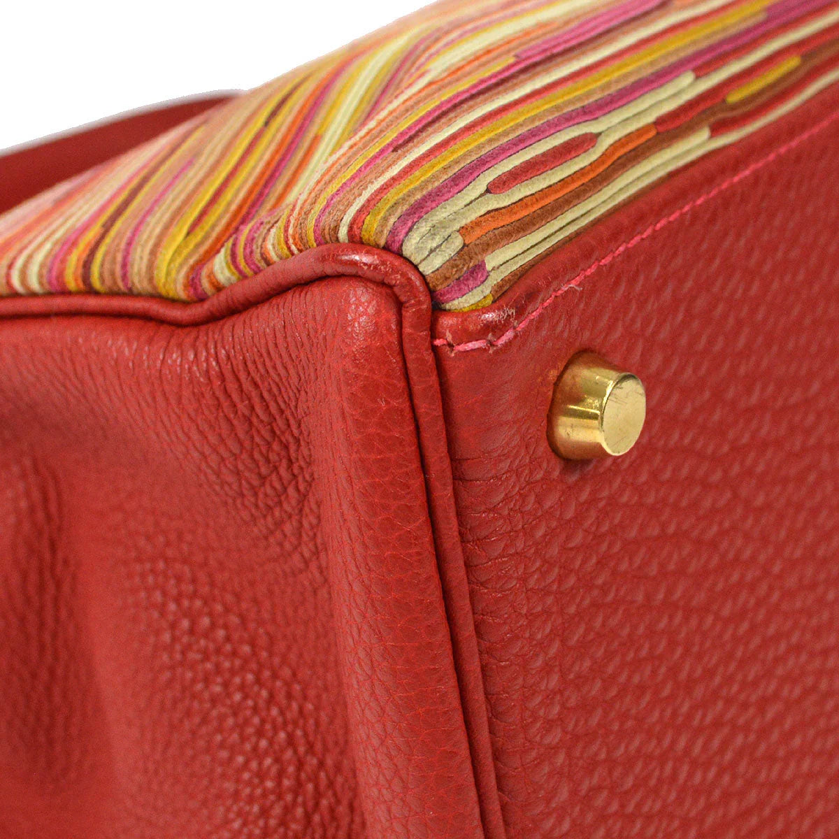 Hermes 2003 KELLY 32 2003 RETOURNE Vibrato Togo Red