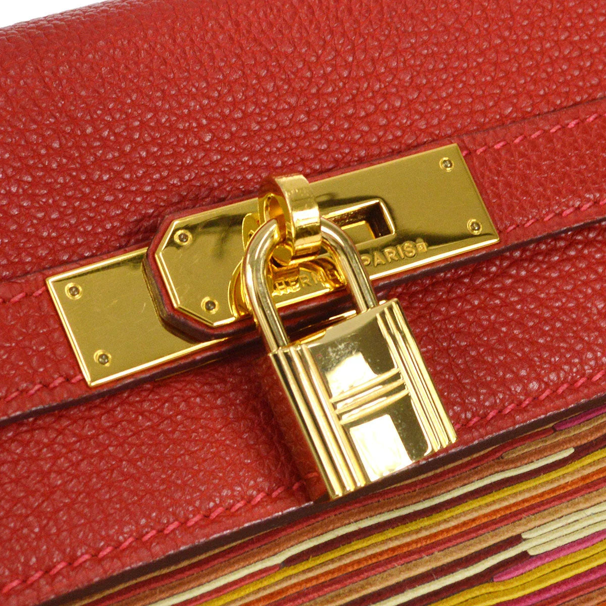 Hermes 2003 KELLY 32 2003 RETOURNE Vibrato Togo Red