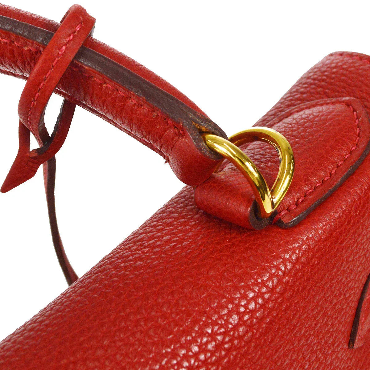 Hermes 2003 KELLY 32 2003 RETOURNE Vibrato Togo Red