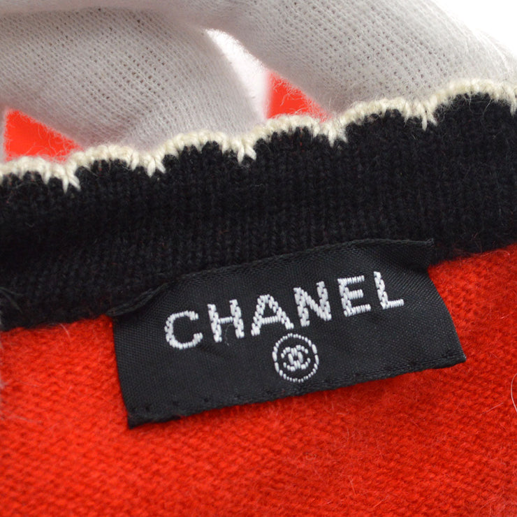 Chanel trimmed neck cashmere T-shirt