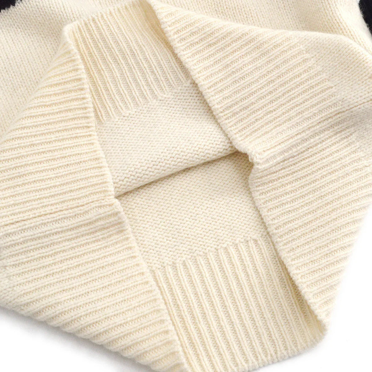 Chanel 1995 Fall shoe-motif cashmere jumper #42