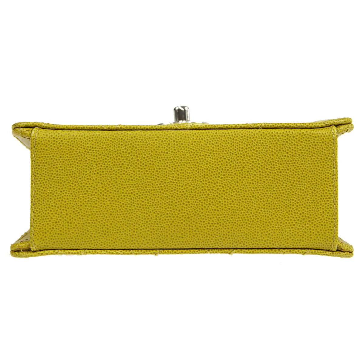CHANEL * 1997-1999 Classic Square Flap 17 Green Caviar